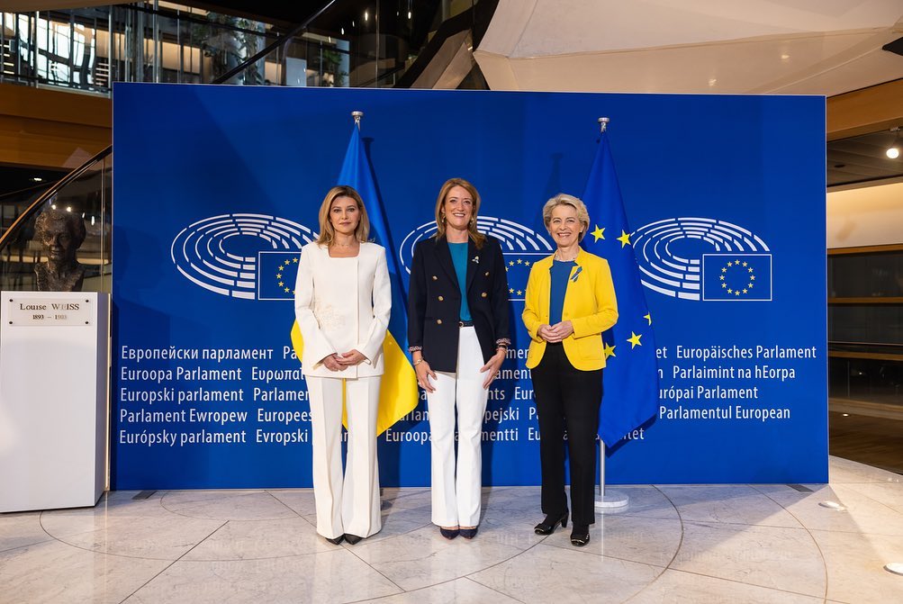 Елена Зеленская в Европарламенте в сентябре 2022 года